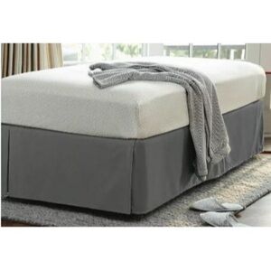 THRESHOLD Queen Gray Bed Skirt Lightly Used